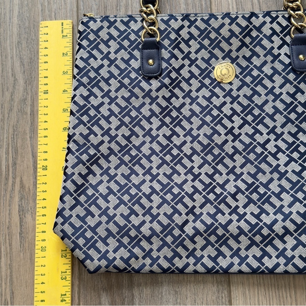 Tommy Hilfiger Over The Shoulder Handbag/Tote/Purse Navy Blue - Picture 9 of 10